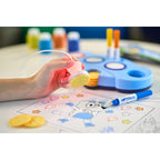 Crayola Color Wonder Mess Free Light-Up Stamper Bluey Set – 10 Stamps, 3 Ink Pads, 18 Activity Pages & Markers | No-Mess Coloring Kit with Light-Up Stamper | Safe, Non-Toxic Gift for Kids Ages 3+