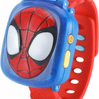 Vtech -  Spidey and His Amazing Friends - Spidey Learning Watch (Multicolour ) | Watch includes nine digital clock faces, a stopwatch, a timer, a cuckoo clock, and an alarm with a choice of alarm tones | Ideal 3 to 6 years