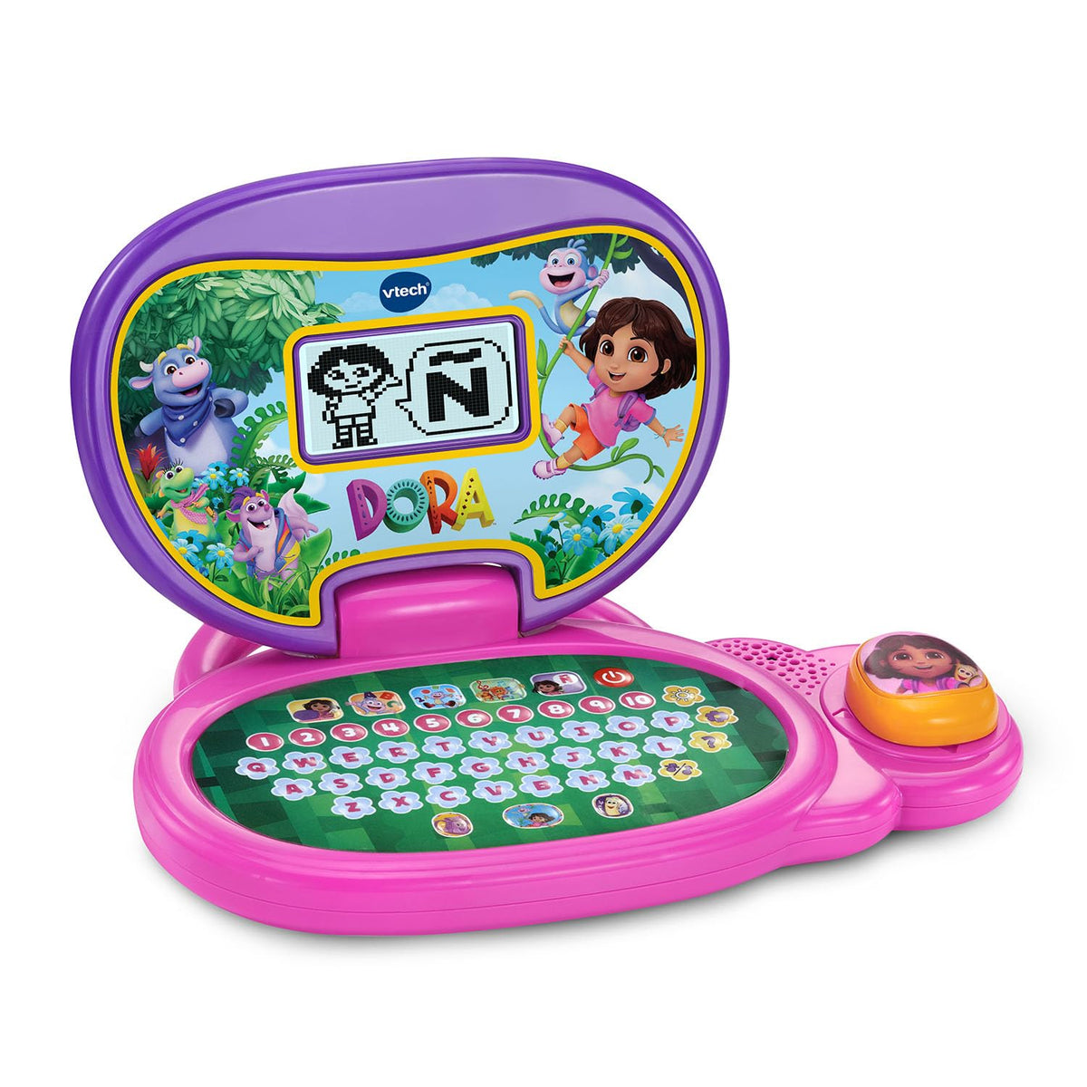 VTech Dora More to Explore Learning Laptop – Interactive Bilingual Educational Toy, English & Spanish, QWERTY Keyboard, Games for Kids 3–6 Years