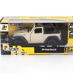 D-Power Diecast Jeep Rubicon 2021 – 1:36 Scale Model Car, Assorted Colors Green / Beige, 1 Piece, Pull Back Action, Collectible SUV Toy