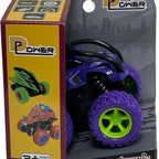 D-Power - Friction Inertia Off-Road Car - Purple | Roll Over Stunt Car, No Batteries, Perfect Kids Gift | 3+
