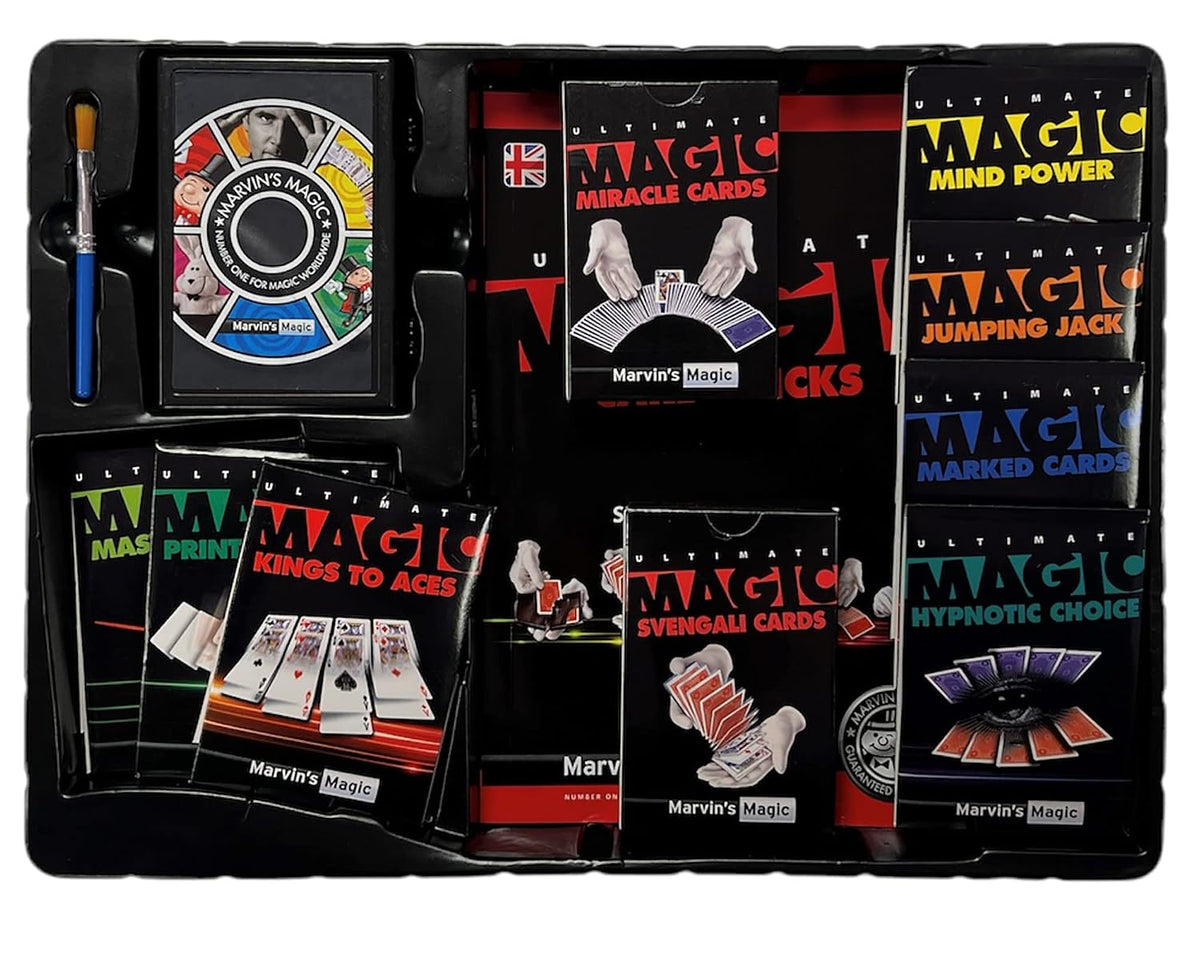 Marvin’s Magic Ultimate Magic 250 Trick Set – Complete Professional Magic Kit with Cards, Illusions & App Video Instructions for Kids & Beginners (Ages 8+)
