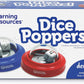 Learning Resources Dice Poppers, Board Game Accessory, Dice Game, Set of 2 Dice in Popper, Ages 3+, Multi