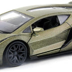 D-Power 1:36 Diecast Lamborghini Sian FKP 37 – Matte Green, Pull Back, Collectible Model Car