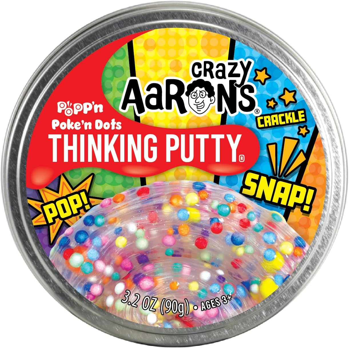 Poke'n Dots - Full Size 4" Thinking Putty Tin