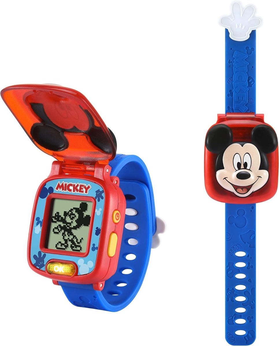 Vtech Mickey Mouse Learning Watch | It’s time for an adventure with the Mickey Mouse Learning Watch. | Ages 3+