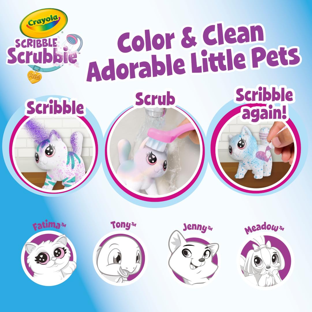 Crayola Scribble Scrubbie Pets: Spray & Style Boutique  Ages 3+