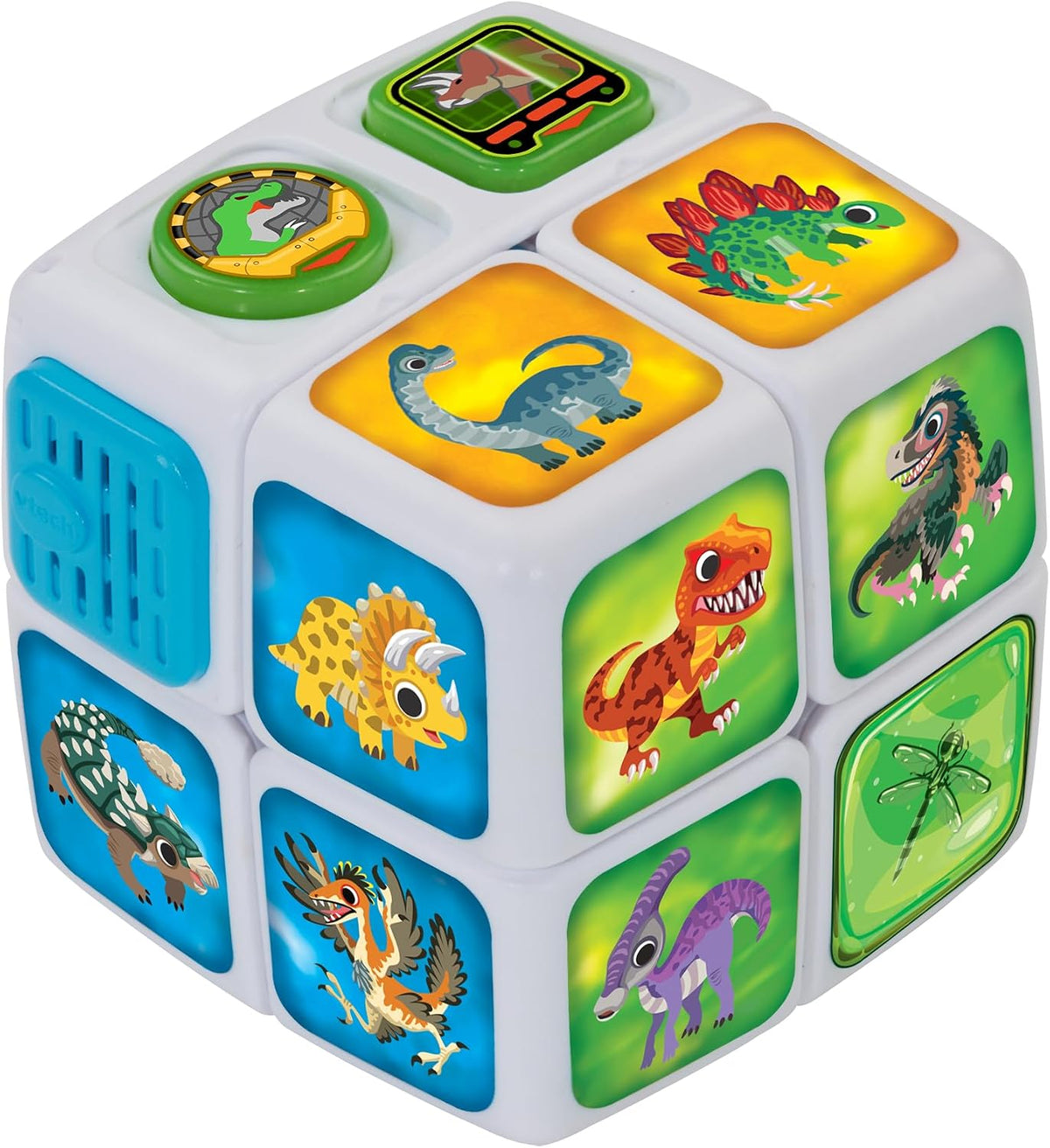 VTech Cube Adventures Dino Discoveries  – Educational Dinosaur Toy with Sounds & Games