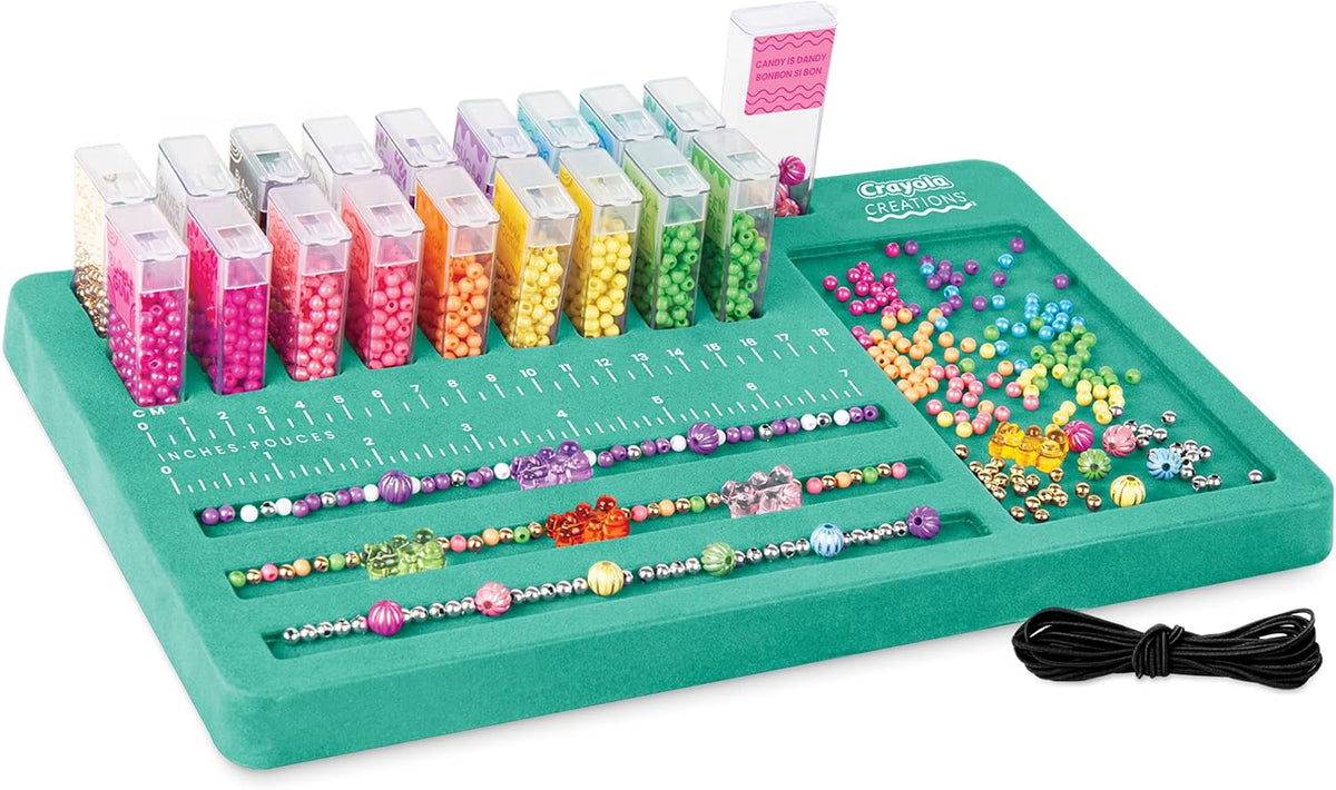 Crayola Creations Bead Laboratory Set – 2500-Piece Jewelry Making Kit for Girls | DIY Bracelet & Necklace Craft Set, Creative Gift for Kids Ages 8+