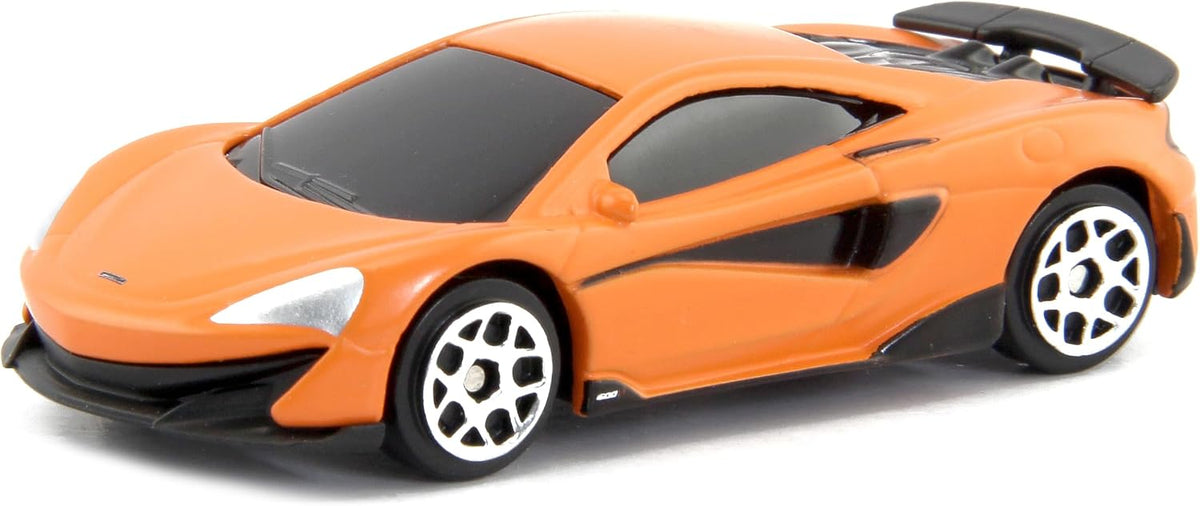 D-Power 1:64 Diecast McLaren 600LT MATTE Orange – Collectible Mini Sports Car, Kids & Adult Toy Car Model