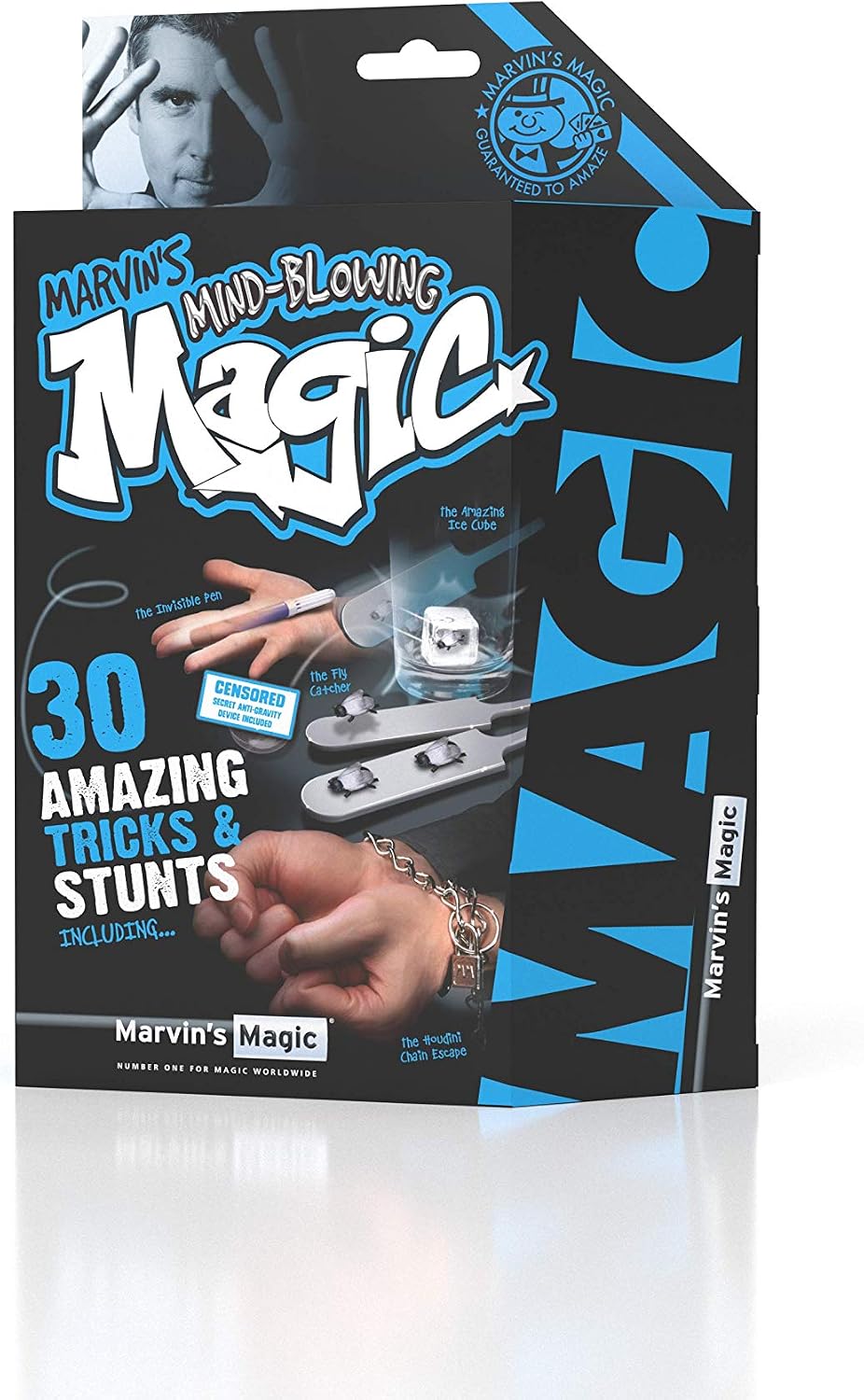 Marvin’s Magic Mind-Blowing Magic Set (Blue) – Beginner Illusion Kit with QR Video Access | 8+ Years