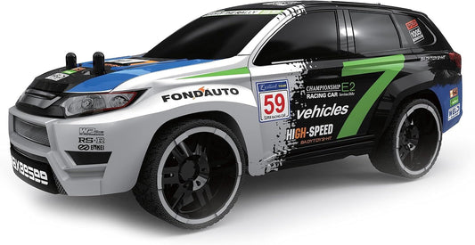 D Power – Rally Xtreme | RTR, Radio Remote Control SUV for Kids | 1:16 Scale, 27MHz, All Way Movement RC SUv | White / Black Asst.