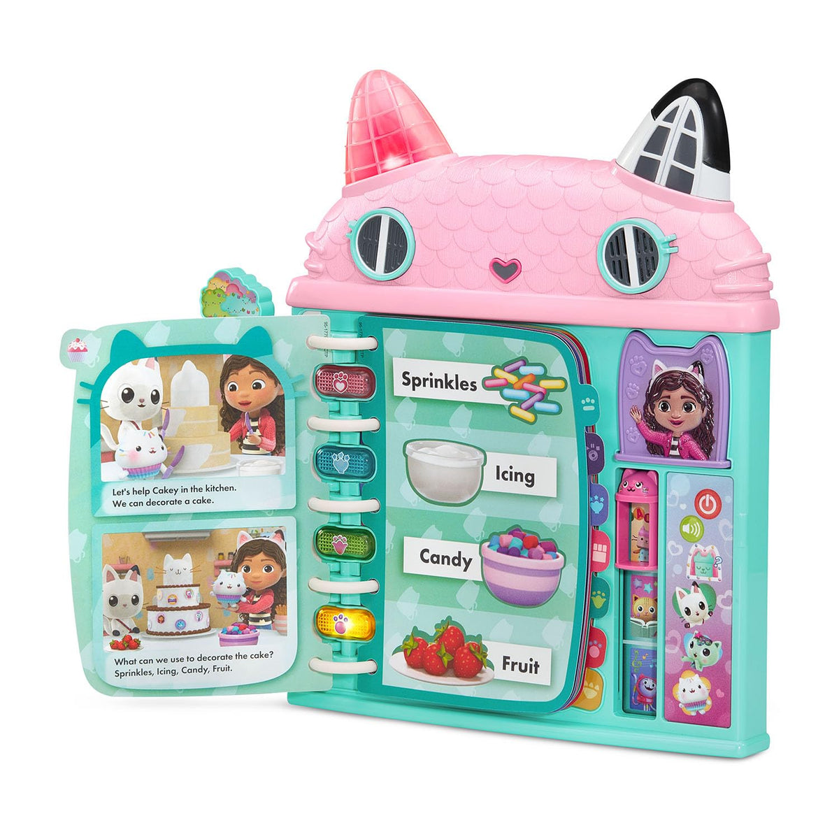 VTech Gabby’s Dollhouse Cat-a-Vator Discovery Book with Lights, Music & Learning (Ages 3+)