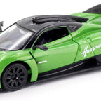 D-Power 1:36 Diecast Pagani Huayra R, Assorted Colors Blue / Green, 1 Piece– Model Car with Pull Back Action, Collectible Supercar Toy