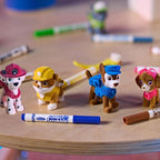 CRAYOLA - Washimals Paw Patrol Activity Set with 4 Puppies, 6 Washable Markers, 40 Stickers and Brush, Toy and Gift for Children, from 3 Years