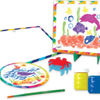 Crayola Washable Tempera Paint Art Set for Kids – Creative Painting Kit with Sponges, Frames & Brush – Mess-Free Arts and Crafts Activity Set for Children Ages 3+