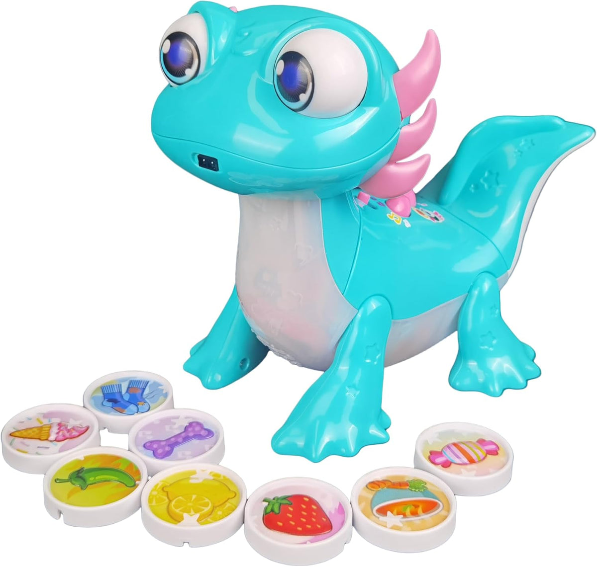 VTech Tasty Treats Axolotl – Interactive Toddler Toy with Fun Reactions, Pretend Snacks & Educational Songs | Learning Toy for Kids Ages 1-4