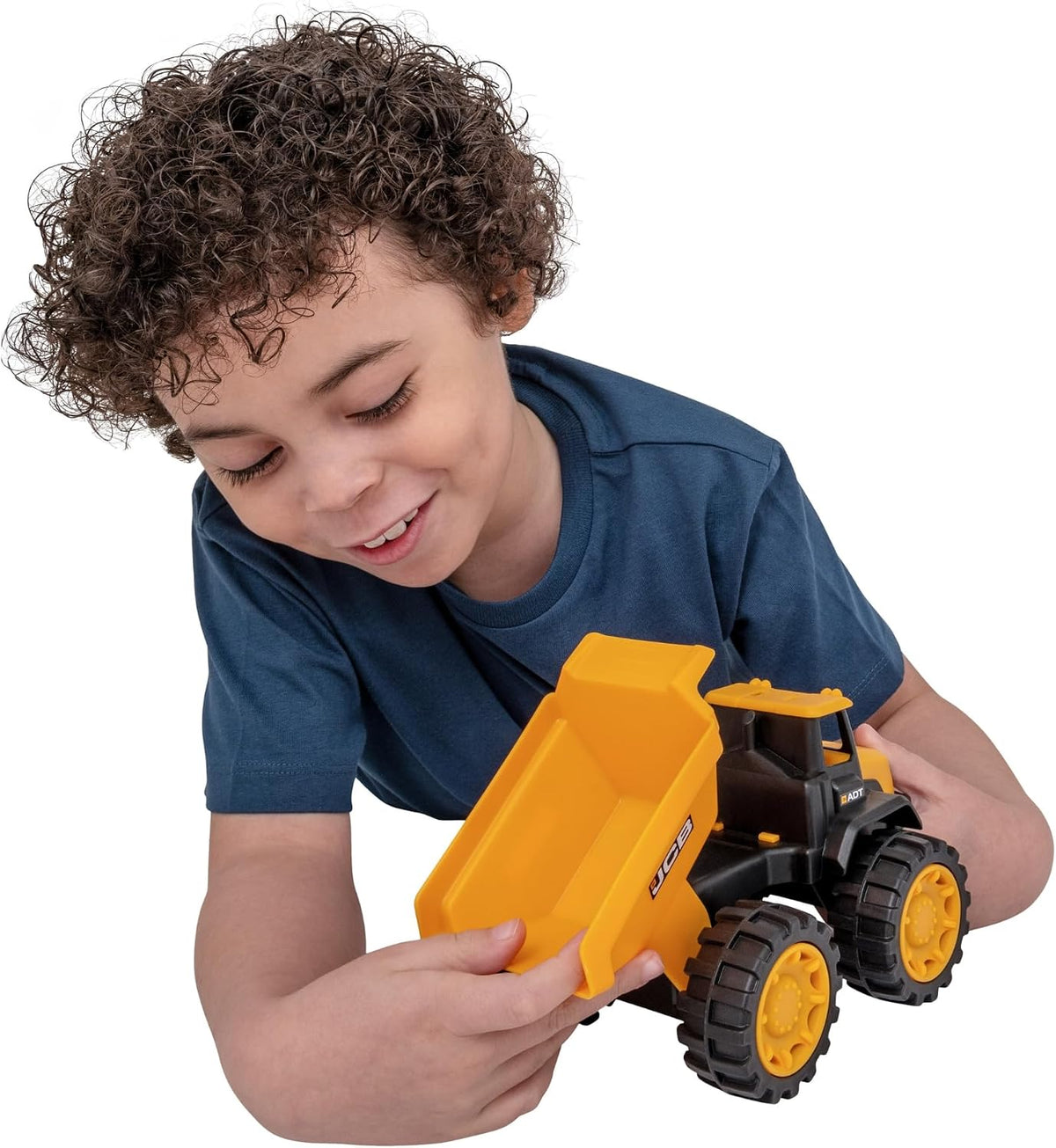 D-power - Teamsterz  JCB 10" Dump Truck Sand Tool and Helmet Playset | Construct the ultimate playtime | Design free-moving wheels for push-along fun | Suitable for children aged 3 + and above
