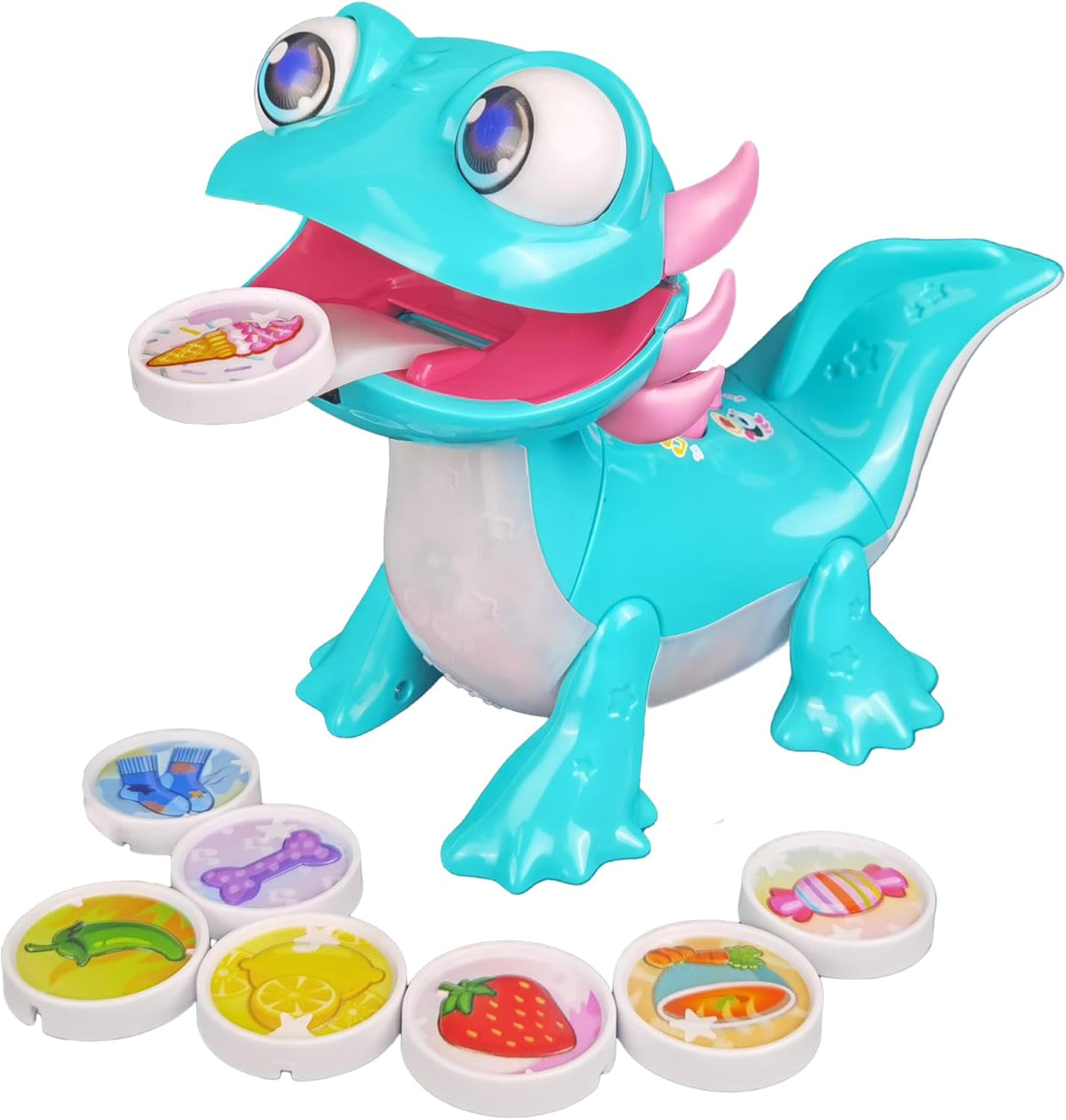 VTech Tasty Treats Axolotl – Interactive Toddler Toy with Fun Reactions, Pretend Snacks & Educational Songs | Learning Toy for Kids Ages 1-4
