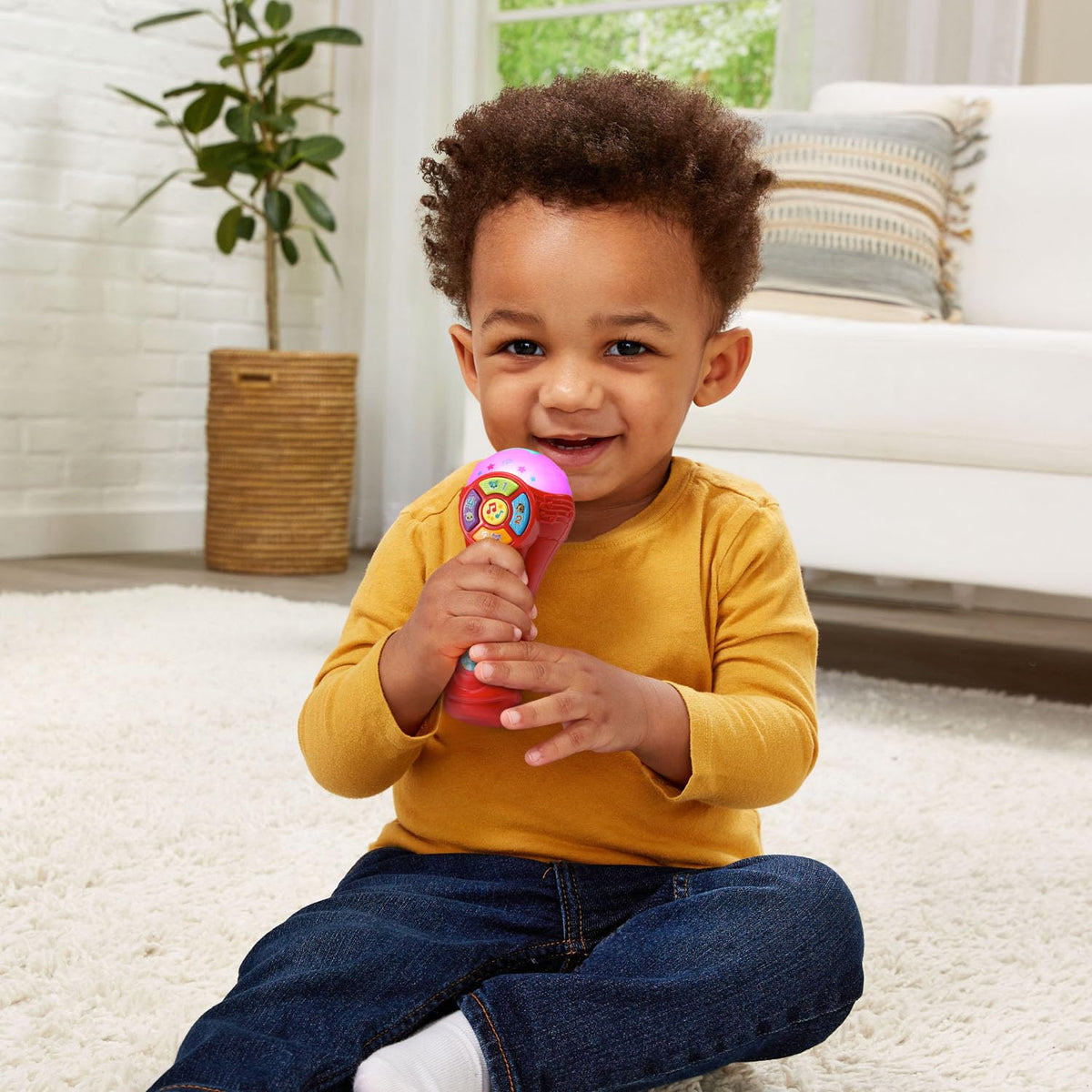 Vtech - Sing- Song Microphone - Multicolour | It has four animal buttons to introduce the animals, their sounds, and their numbers. | suitable ages 12m + up