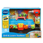 Vtech Drill & Learn Electronic Toolbox Toy with Interactive Drill, Tools, Lights & Music – Educational DIY Playset for Toddlers