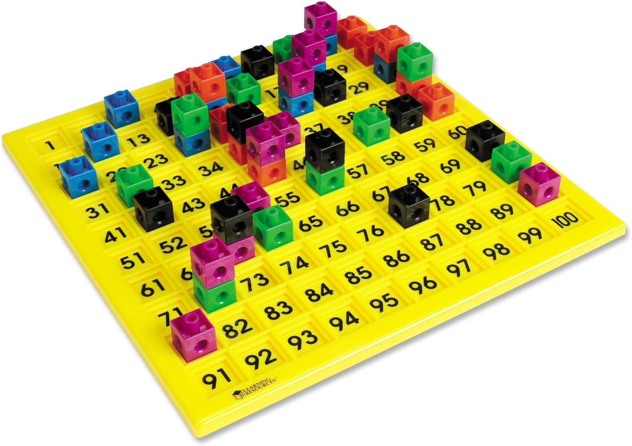 Learning Resources Hundred Number Board, Plastic