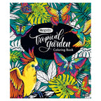 Crayola Tropical Garden Coloring Book – 40 Premium Pages for Adults & Older Kids | Detailed Nature Designs, Perforated Sheets, Ideal with Colored Pencils