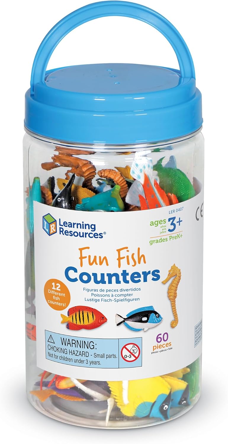 LR-FUN FISH COUNTERS, SET OF 60