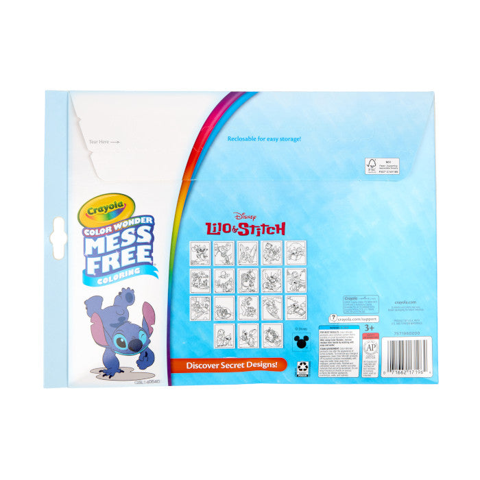 Crayola Color Wonder Mess-Free Colouring Pages & Markers, Disney Lilo & Stitch
