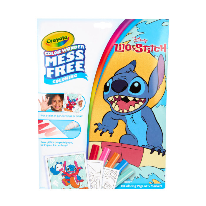 Crayola Color Wonder Mess-Free Colouring Pages & Markers, Disney Lilo & Stitch