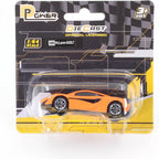 D-Power 1:64 Diecast McLaren 600LT MATTE Orange – Collectible Mini Sports Car, Kids & Adult Toy Car Model