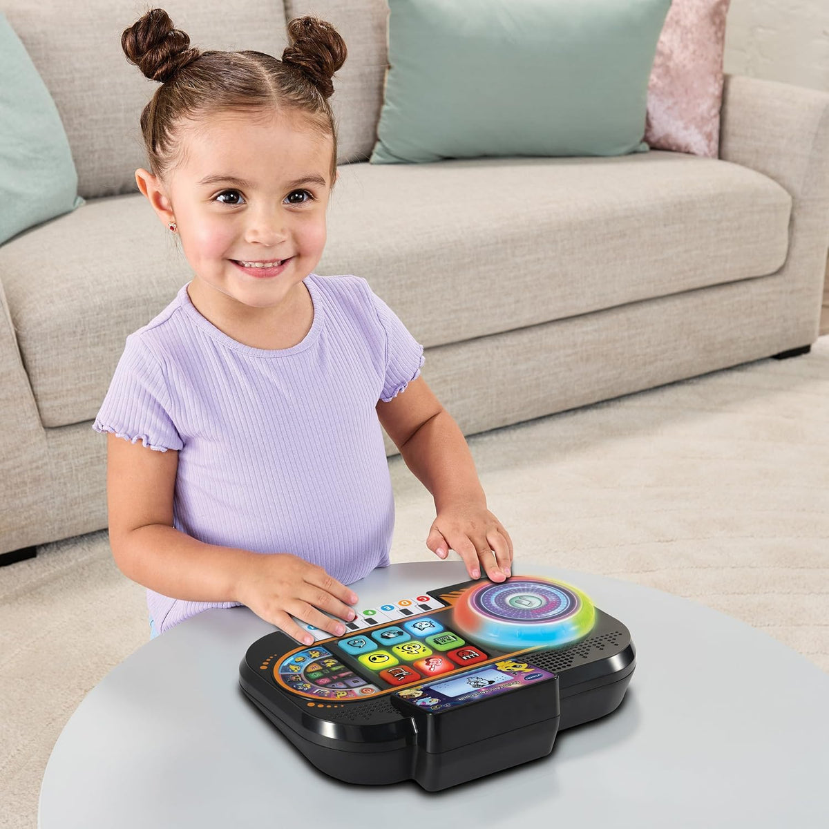VTech Mix It Up DJ Mixer | Interactive Music Toy with Sounds, Games & Recording | Piano Keys, Turntable & Light Effects | Kids DJ Toy for Creative Play