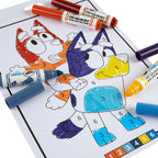 Crayola - Colour by Numbers - Bluey (Includes 16 Colouring Pages and 6 Mini-Markers) | Early Years Educational Colouring Fun | For Ages 3+
