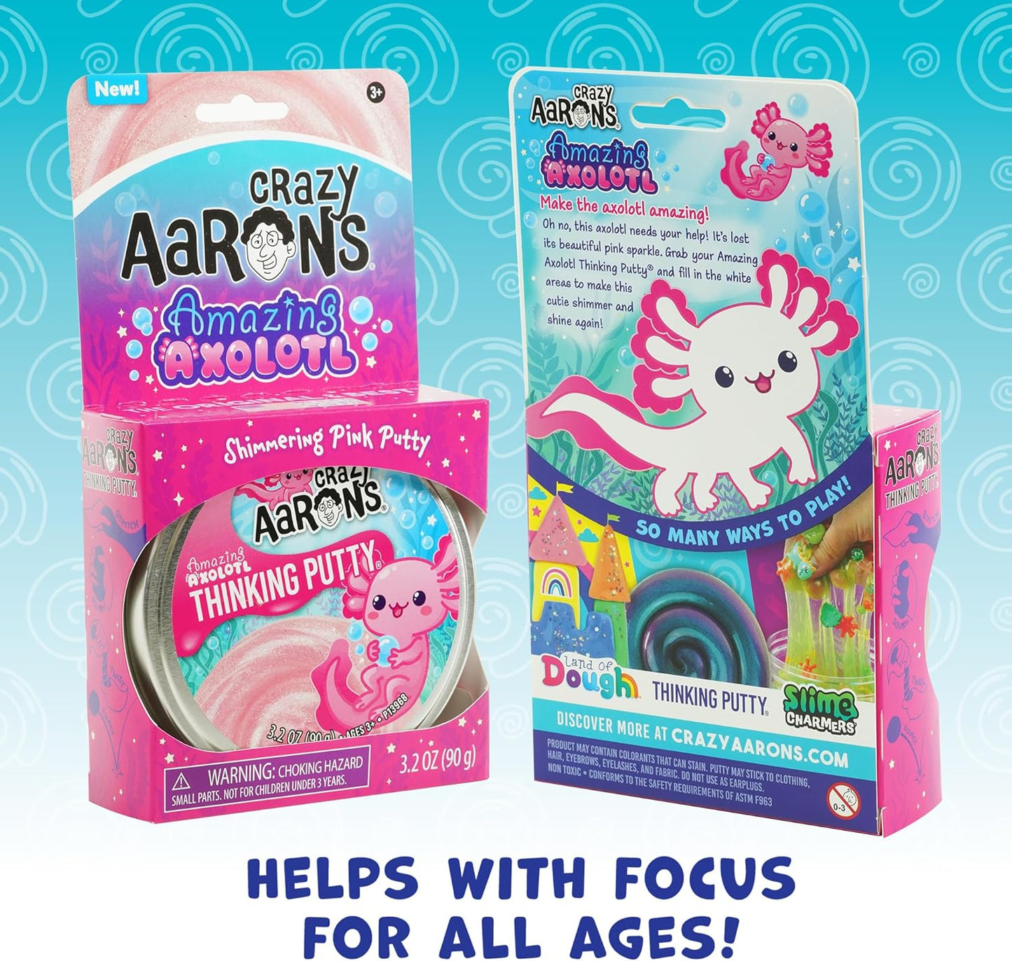 Amazing Axolotl - Full Size 4" Thinking
Putty Tin