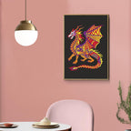 Unikplay Contrast Coloring Kit – Fantasy | Creative Art & Craft Set with Unicorn, Dragon & Phoenix for Kids
