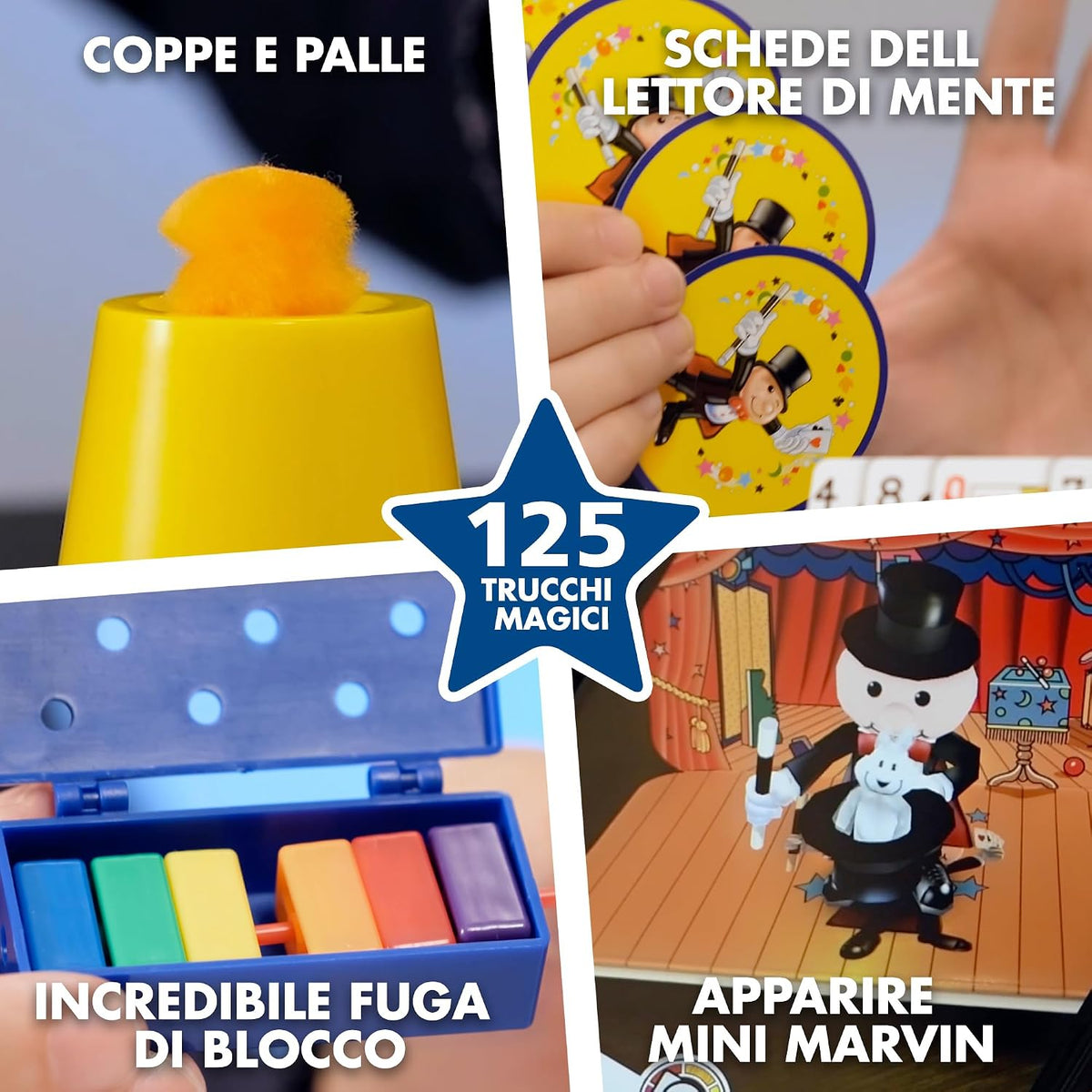 Marvin’s Magic Deluxe Edition – 225 Amazing Magic Tricks Set for Kids, Complete Magician Kit with Props, Cards & Video Instructions