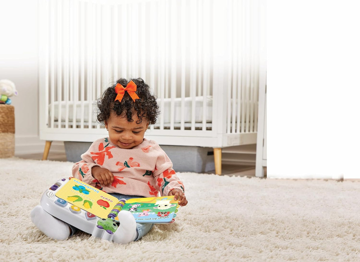 Vtech - Learn & Discovery Baby Book - Multicolour  | Travel Book, easy-to-turn, wipe-clean pages & 3 play modes | suitable ages 6 m + up