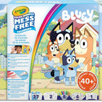 Crayola - Color Wonder, Activity Set 40+ pieces, with coloring pages, stain-free felt-tip pens, stickers, pop-up figures, Bluey, creative activity for kids, age 3,4,5 years
