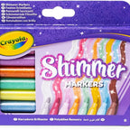 Crayola Glitter Markers Set – 8 Vibrant Sparkling Colours for Kids Art & Crafts | Non-Toxic Shimmery Markers for Drawing, School Projects & Creative Fun Ages 3+