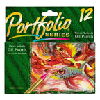Crayola Portfolio Series Oil Pastels – 12 Assorted Water-Soluble Colours for Wet or Dry Use | Creamy Blendable Pastels for Artists & Kids | Safe, Non-Toxic Art Supplies