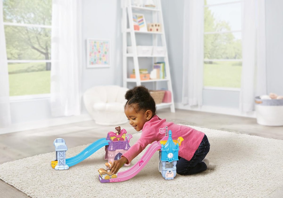 Vtech - Toot-Toot Drivers Enchanted Castle Slide, Disney Princess Playset - Multicolour | with Included Cinderella Vehicle, Lights, Phrases, Songs, Interactive | Ideal for ages 1-5 + up