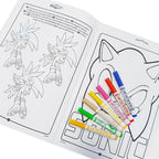 Crayola Sonic the Hedgehog Activity & Colouring Book – 32 Fun Pages with 7 Washable Mini Markers | Kids Creative Art Set | Perfect Gift for Boys & Girls Ages 3+