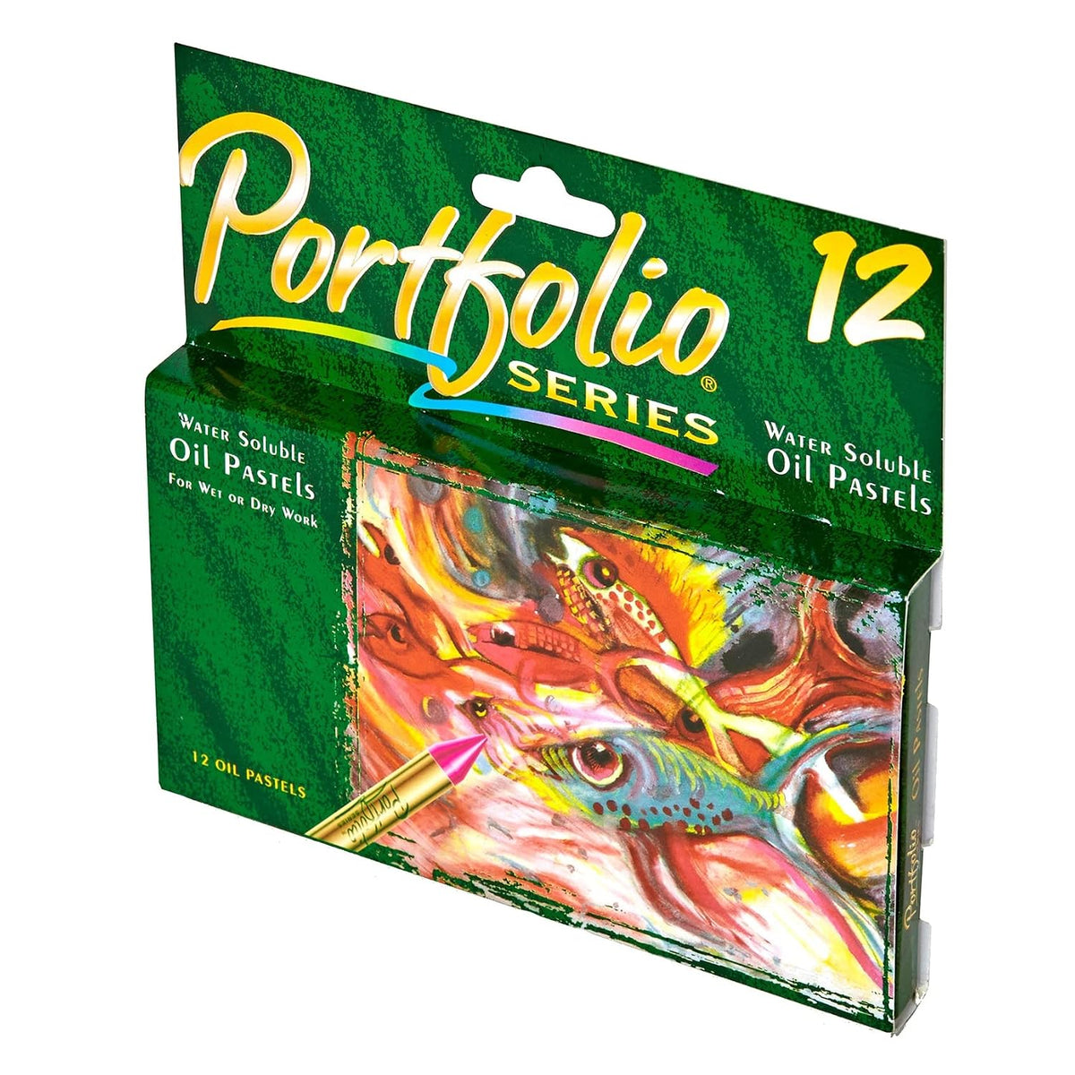 Crayola Portfolio Series Oil Pastels – 12 Assorted Water-Soluble Colours for Wet or Dry Use | Creamy Blendable Pastels for Artists & Kids | Safe, Non-Toxic Art Supplies