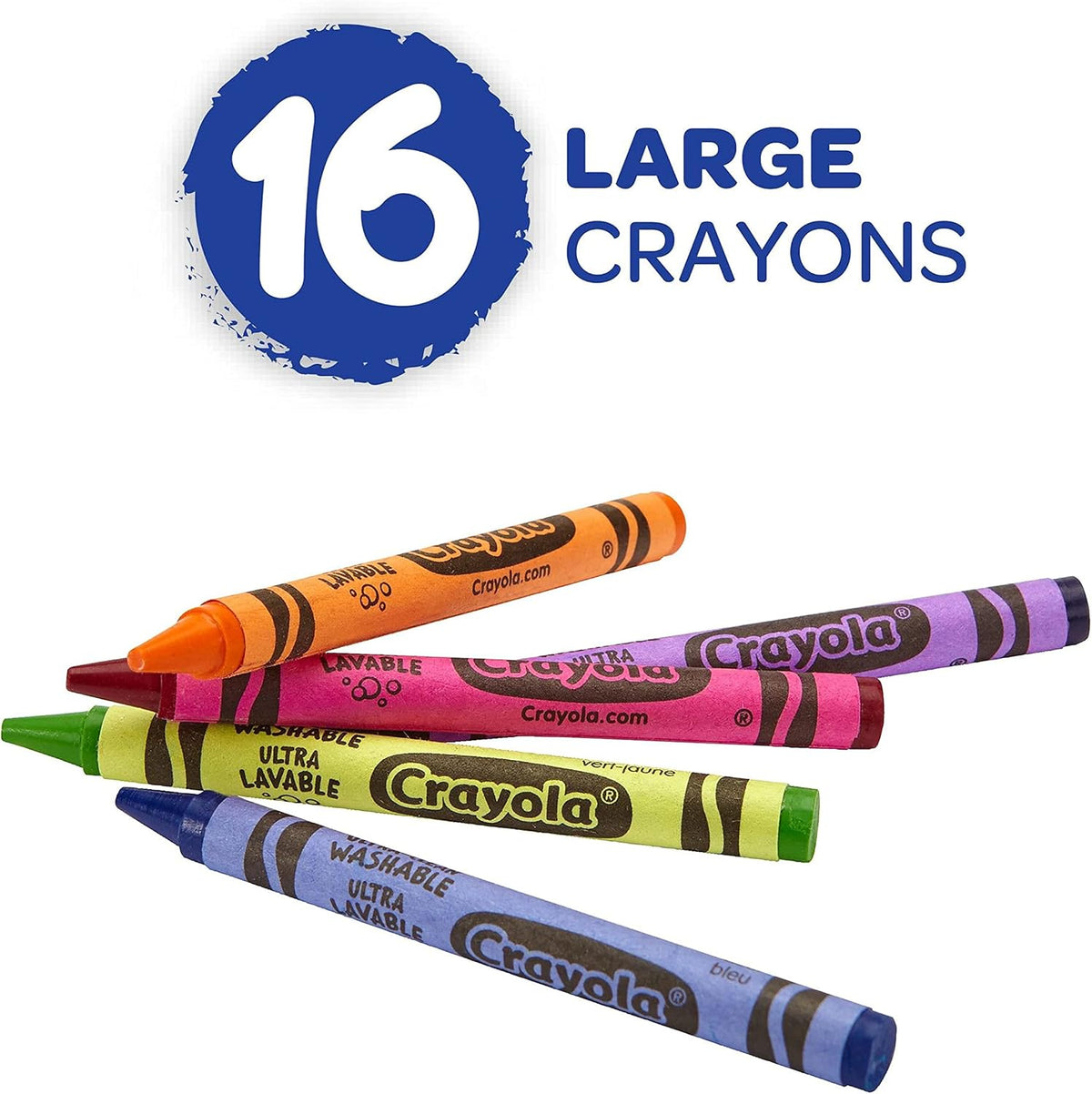 16 Ct. Ultra-Clean Washable Large Crayons