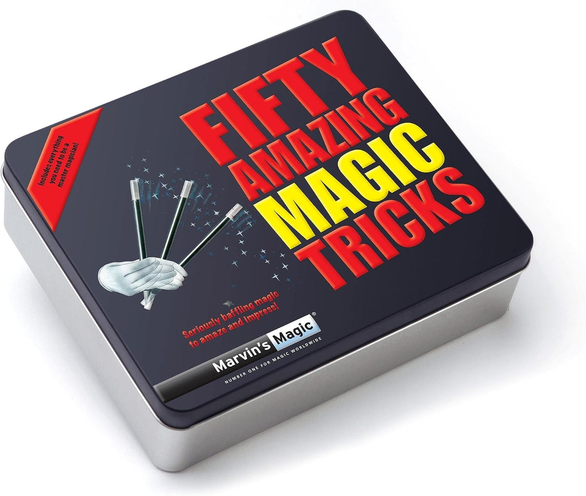 Marvin’s Magic 60 Greatest Magic Tricks Set – Professional Magic Kit with Svengali Cards, Dynamic Coins & Video Instructions