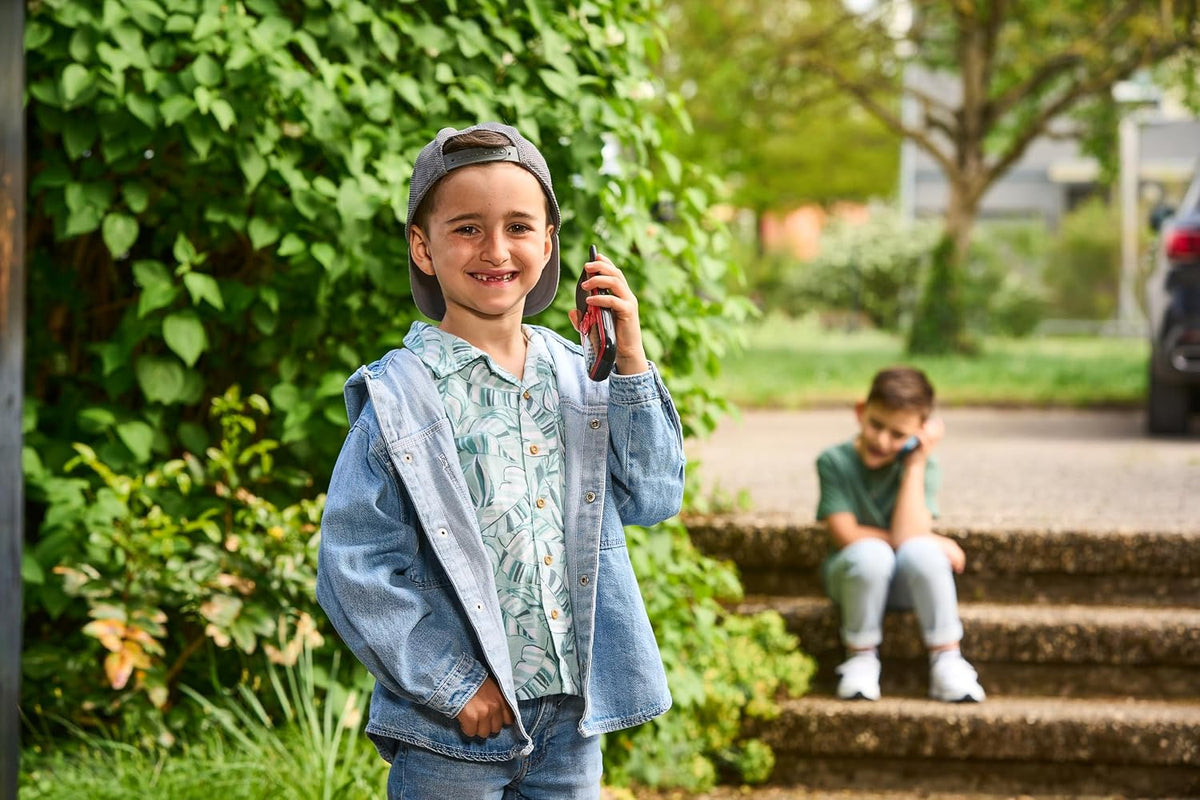 VTech KidiGear Walkie Talkies Explorer – Kids' indoor and Outdoor Walkie Talkies with Secure Digital Connection, Torch, Voice Effects, Animations & Games | Toy for Ages 5–7+