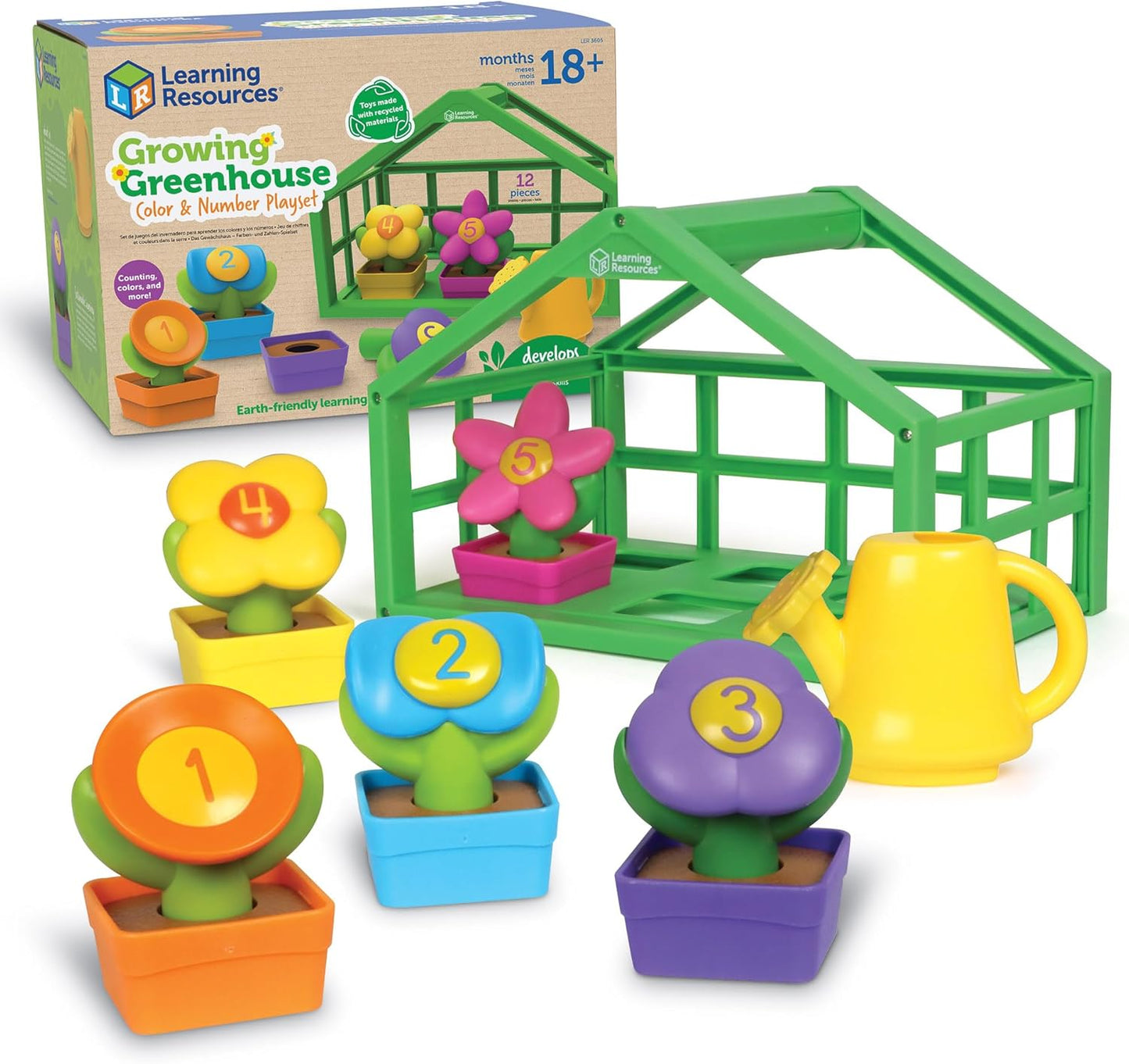 LR-Growing Greenhouse Colour & Number Playset