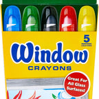 5 CT. WINDOW CRAYONS