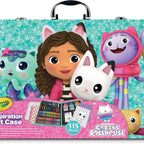 CRAYOLA - Inspiration Art Case, Gabby's Dollhouse Coloring Set, Ideal for Drawing and Coloring, 115 Pieces, Markers, Pencils and Pens