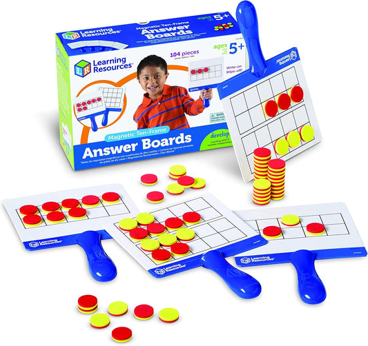 LR-MAGNETIC TEN FRAME ANSWER BOARDS